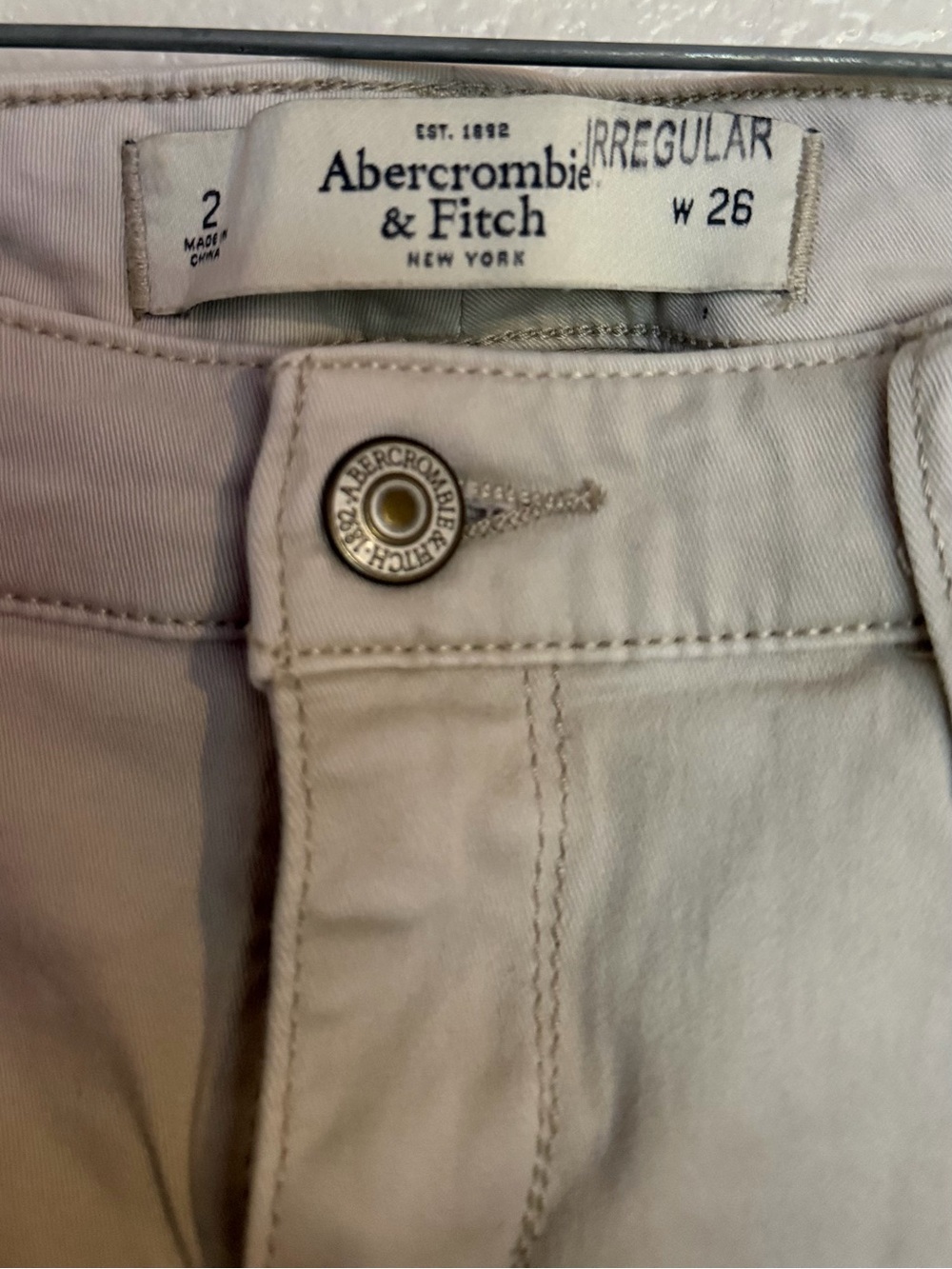 Abercrombie & Fitch Light Tan Jeans